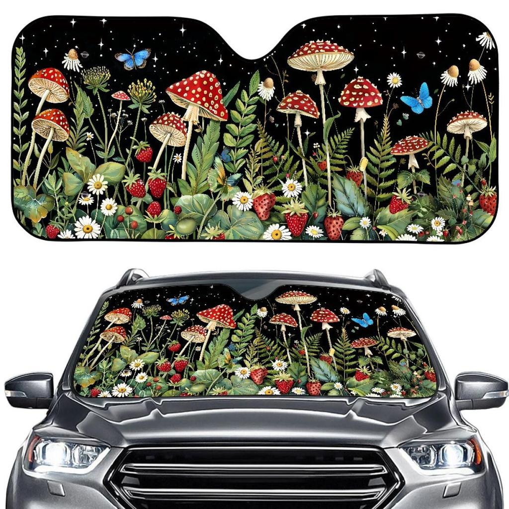 Mushroom Series Car Sunshade: Lightweight, Portable, Customizable Summer Heat Insulation