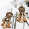 Yunnan Ethnic Bohemian Feather Earrings - Exaggerated No-Pierce Clips for Women
