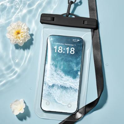 Waterproof Cell Phone Pouch Underwater Cell Phone Dry Bag Case Lanyard Beach Swimming Kayaking Boating Clear Phone Holder Protector