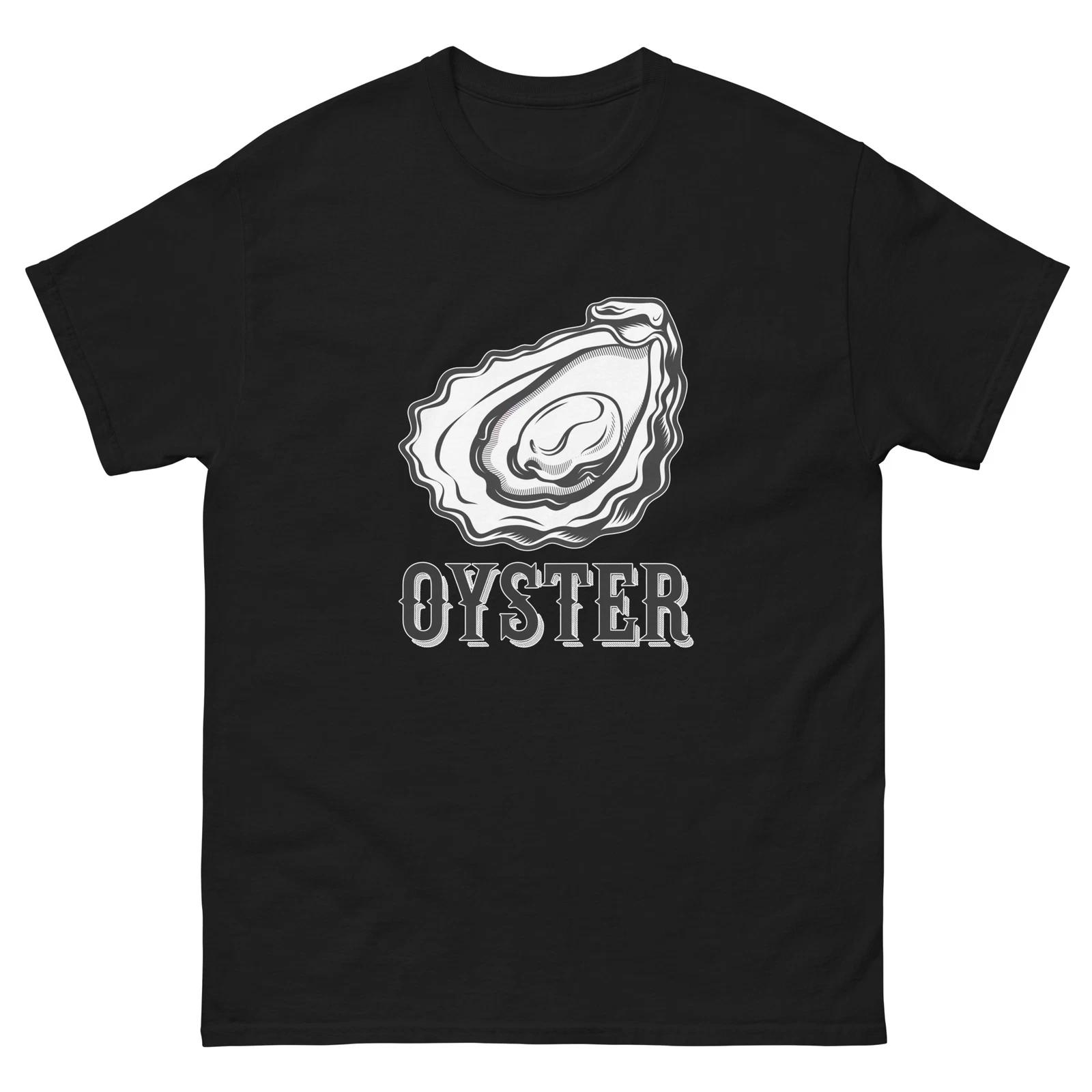 Oyster Lover Food Image Cartoon Funny T-Shirt Shirt L