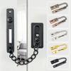 Stainless Steel Anti-Lock Door Chain Anti-theft Chain Security Protection Home Door Lock Apartment Hotel Screw Guard Accessorie