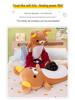 Rilakkuma Lumbar Support Backrest Cushion - Perfect for Sofa, Office Chair & Dorm Room.