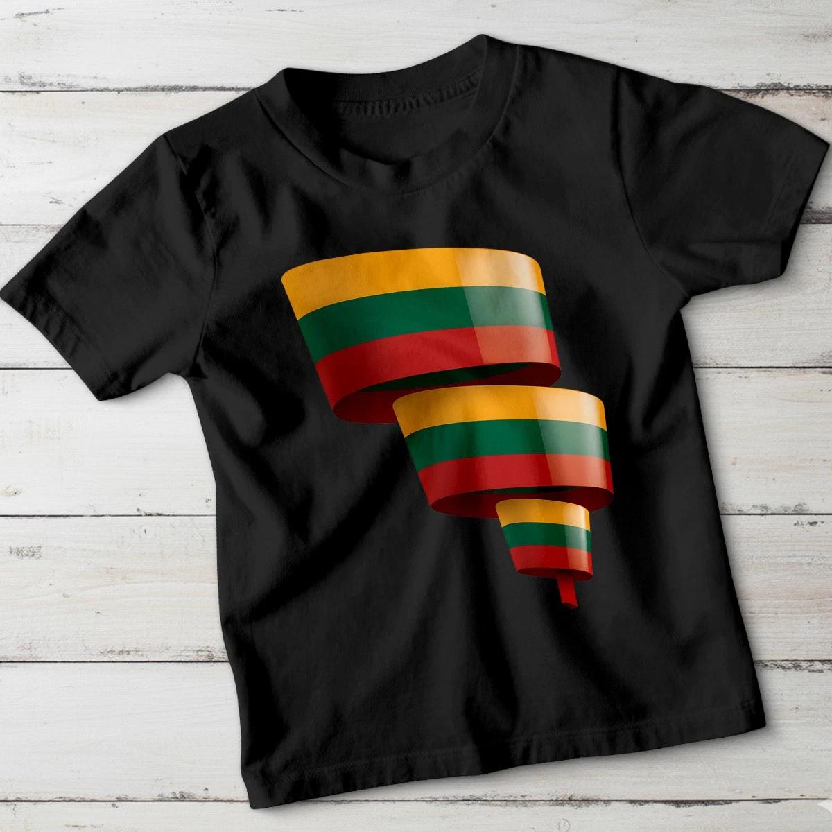 

Lithuanian Flag National Flags Travel Unisex Kids T-Shirt Heritage Tee 120