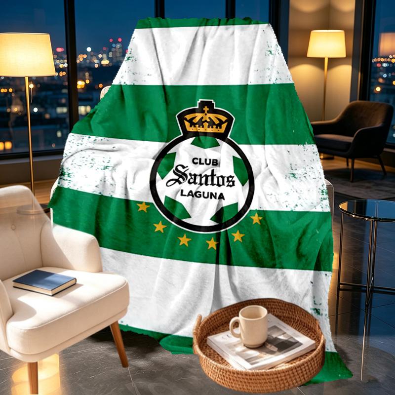 Club Santos Laguna Print Blanket - Soft & Comfortable, for Bedroom, Travel, Sofa, Home Decoration - Birthday Christmas Gift for Friend