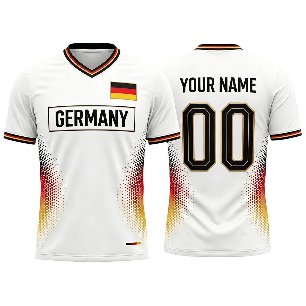 Plain DIY Top, Blank Short Sleeve Soccer for Custom Printing, Shirt