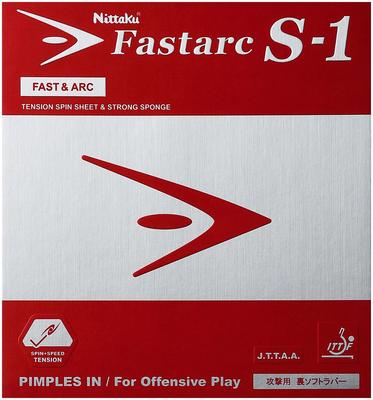 Nittaku Table Tennis Back Soft Rubber Fastaku Tension Series Black Medium S-1 NR-8703