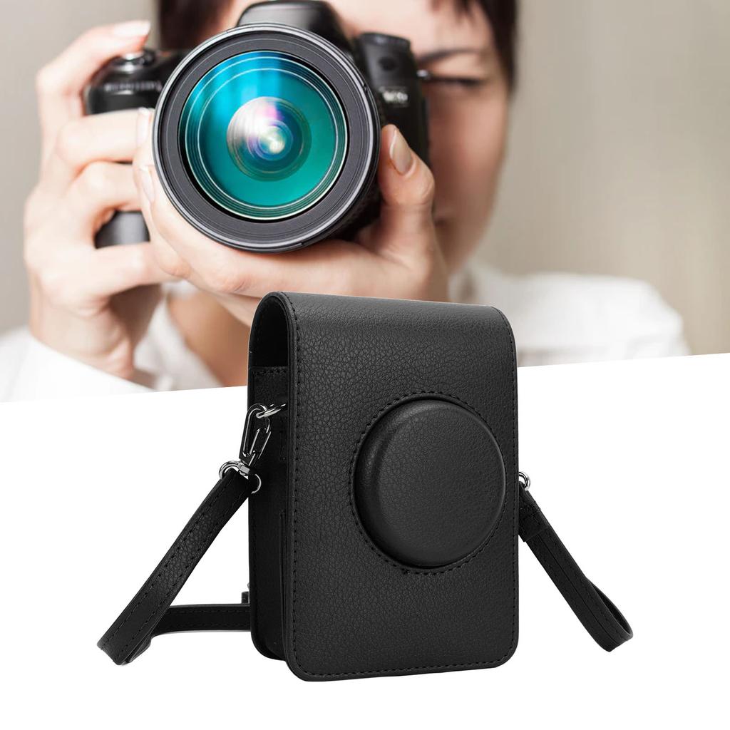 Camera Bag Retro Camera Pouch Case PU Leather   Strap Soft Liner Camera   Case for
