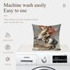 Napoleon Crossing the Alps - Jacques-Louis David Cojines Throw Pillow Case French Empire Napoleon Cushion Home Sofa Chair Print
