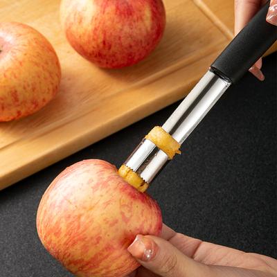 Extracteur de graines à noyau en acier inoxydable, outil de cuisine à torsion facile, pour fruits, pommes et poires
