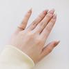 Lala Christie Dam Rosa Liten Ring, Silver 925, Vågformad Design, Storlek 3