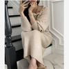 Autumn and Winter Long Temperament, Light Luxury Design, Skirt, Over-the-knee Sweater, All-match Knitted Dress