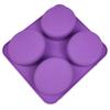 Moldes de Silicona para Jabón de 4 Cavidades Molde Hecho a Mano Oval para Forma de Mariposa Flor Material de Silicona Accesorios DIY para Mano