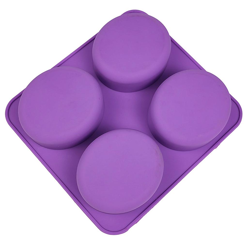 Moldes de Silicona para Jabón de 4 Cavidades Molde Hecho a Mano Oval para Forma de Mariposa Flor Material de Silicona Accesorios DIY para Mano