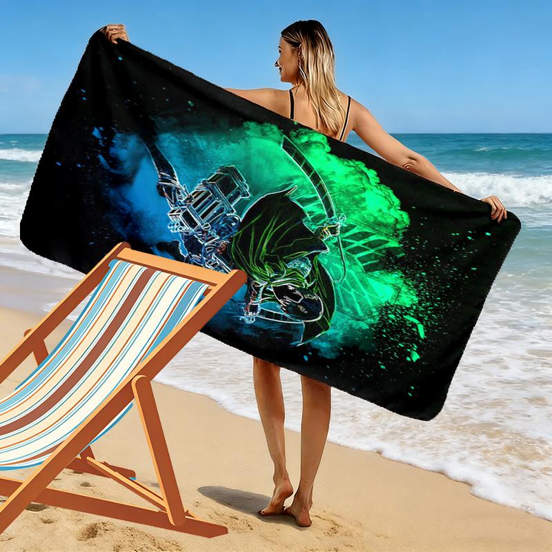 Shadow Reaper: Eternal Battle beach towel beach Portable for travel quick-drying swim towel Absorbent bath towel Outdoor pool towel printing Comfort