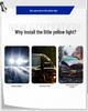 12V Universal Yellow LED Grille Light for Off-Road Vehicles - RGB Daytime Running & Warning