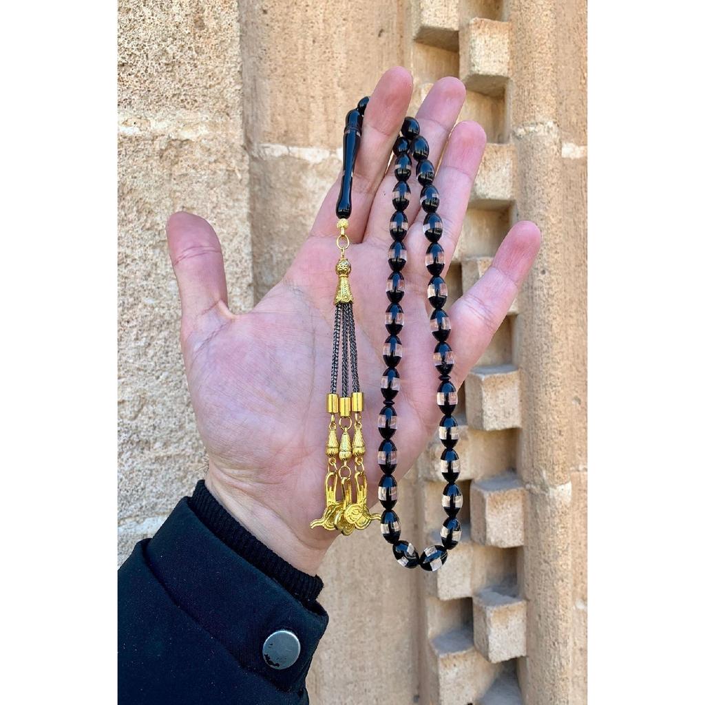 Mărgele de rugăciune de chihlimbar cu pulbere Vernier pentru bărbați