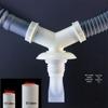 Connettore di Scarico a Tre Vie per Lavatrice con Anti-Riflusso