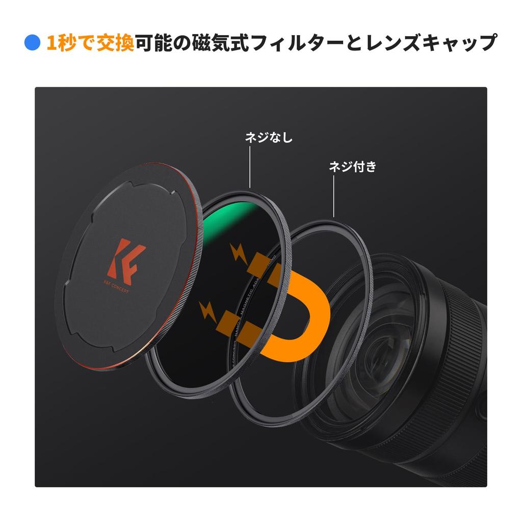CONCEPT 77mm Magnetic Filter Set CPL ND8 ND64 Filters K&F