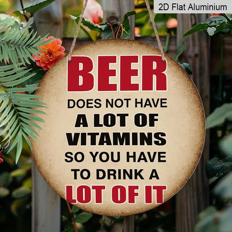 2D Flat 1pc, 8x8 in, You Need A Lot of Beer Themed Aluminum Metal Sign, Suitable for Bedrooms, Kitchens, Dining Rooms and Bars- Ideal for Home