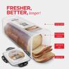 Bread Loaf Container Clear Airtight Bread Box with Lid Sandwich Bread Holder for Homemade Bread Tall Bread Saver for Kitchen