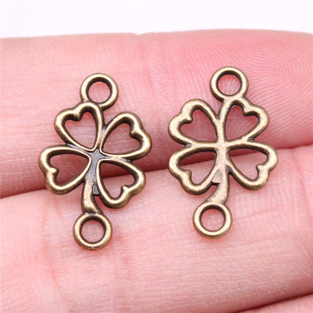 20pcs Connector Charms For Jewelry Making DIY Handmade Craft Necklace Bracelet Earring Making Vintage Antique Bronze Color