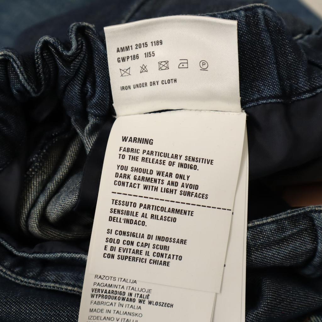 MIUMIU made in Italy Denim-like Easy Ankle pants 38 Navy Women Used