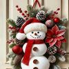 Christmas Door Decor Snowman Cute Home Decor Cute Snowman Door Hanger Sign for Indoor Outdoor Wall Living Room Patio Porch Tree