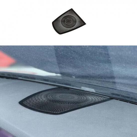 Cover Trim Dashboard Speaker Frame 2011-2017 Black Aluminum Fit For BMW 5 Series