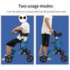 Multi Functional Four-wheel Shopping Cart Outdoor Portable Elderly Walking Cart Foldable Aluminum Alloy Walking Aid