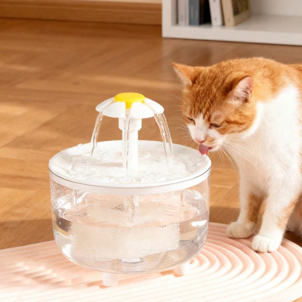 Pet Water Fountain Four Season Automatic Circulation Filtration of Live Water USB-Powered Large Capacity Cat Dog Water Dispenser