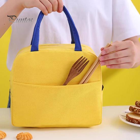 Reusable Lunch Essentials for Adults Yellow Duck Insulated Bag, Durable Waterproof Oxford Cloth Thermal Lightweight Travel Meal Carrier Tote,