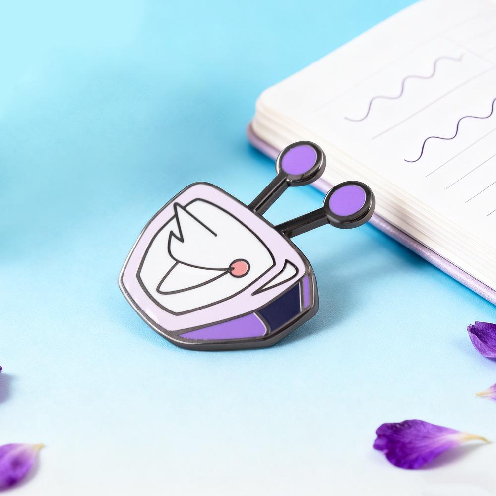 Cartoon TV Badge: Cute Rune Brooch & Game Pin for Backpack or Clothes