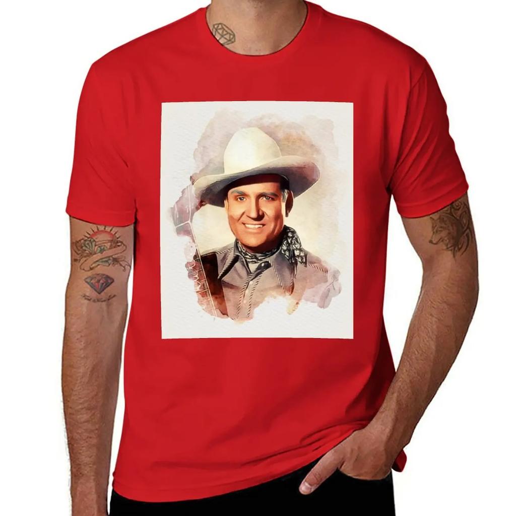 Gene Autry, Leggenda della Musica T-Shirt nuova edizione sublime Estetica abbigliamento oversizeds magliette grafiche uomo hip hop