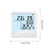 Temperature Humidity Meter Clock Temperature Format And Celsius For Home Office