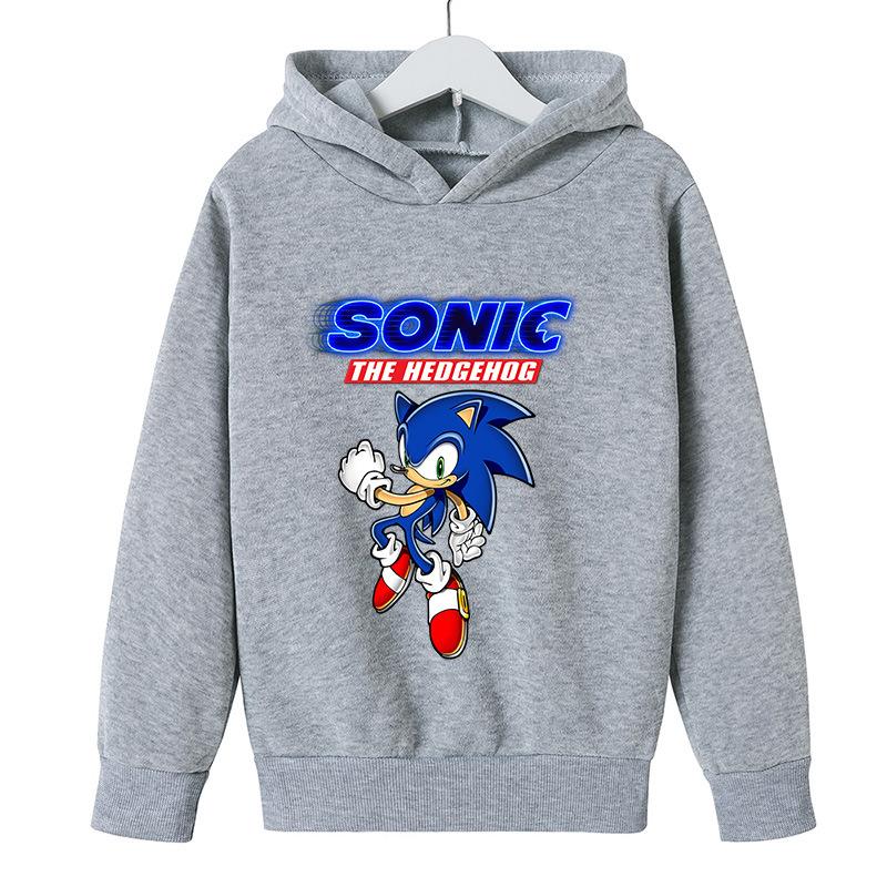 

Winter Fashion Comfortable Blue Cartoon Anime Printed Letter Children s Cute Warm Hoodies 120cm