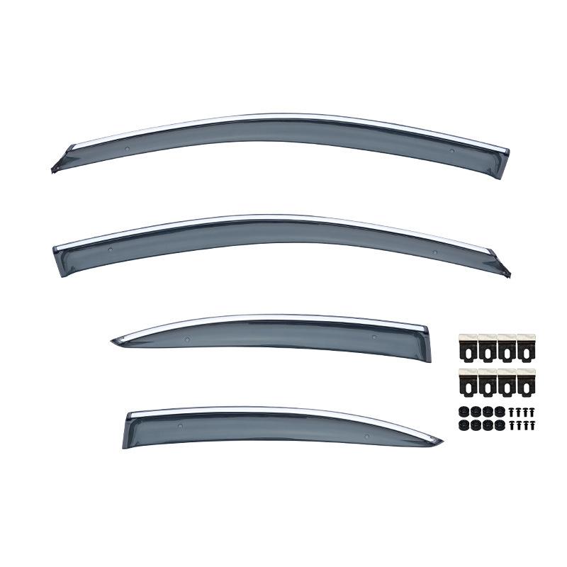 For Nissan March Micra 2010-2022 Outer Trim Chrome Accessories Deflectors Visors Rain Guard Door Visor Vent Shades Ventvisor