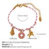 Japan and Korea Fashion Niche DIY Pendant Bracelet Personality Versatile Non-fading Gold-plated Pendant Necklace Jewelry Women