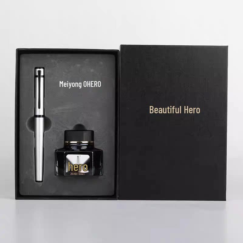 HERO H605C Special Edition Fountain Pen Gift Set for Teachers & Students 0.5mm