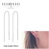 FLORATO 925 Silver Earrings Chain Tassel Pendant Earrings Zircon Silver Earrings for Women Trend Luxury Wedding Jewelry