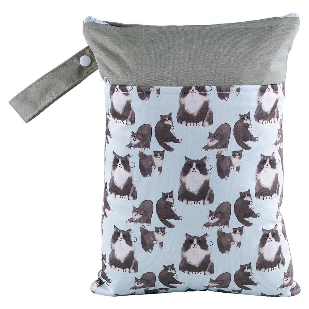 Cartoon Cute Waterproof Wet/Dry Separation Storage Bag (25x35cm) for Travel and Clothing