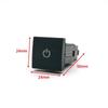 1PC Car LED DRL Light Packing Radar Power On Off Camera Music Switch Push Button For VW Golf 6 MK6 Jetta Scirocco Accessories