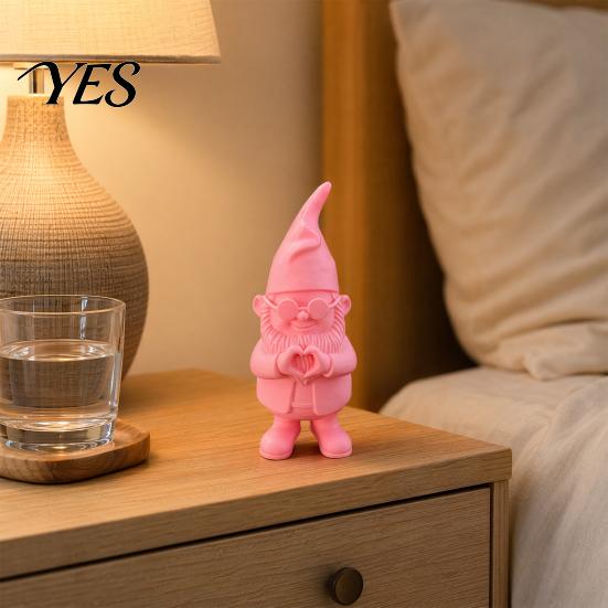 High-strength 3D Print Printed Gnomes Medical Staff Ornament, Doctor Figurine with Stethoscope And Decoration Badge, Cute Pink Nurse Statue