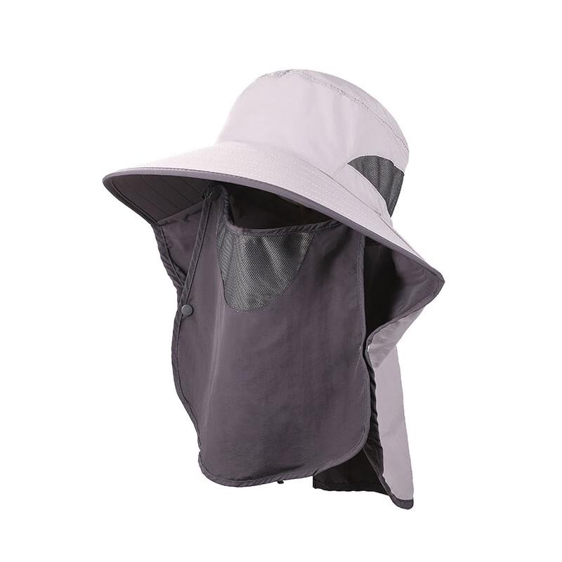 ZHENYUEQI Outdoor Fishing Sun Hat with Neck Flap One Size