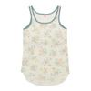 Morgan Waffle Floral Cleric Tank Top In Natural J.E. Women's (Packed)