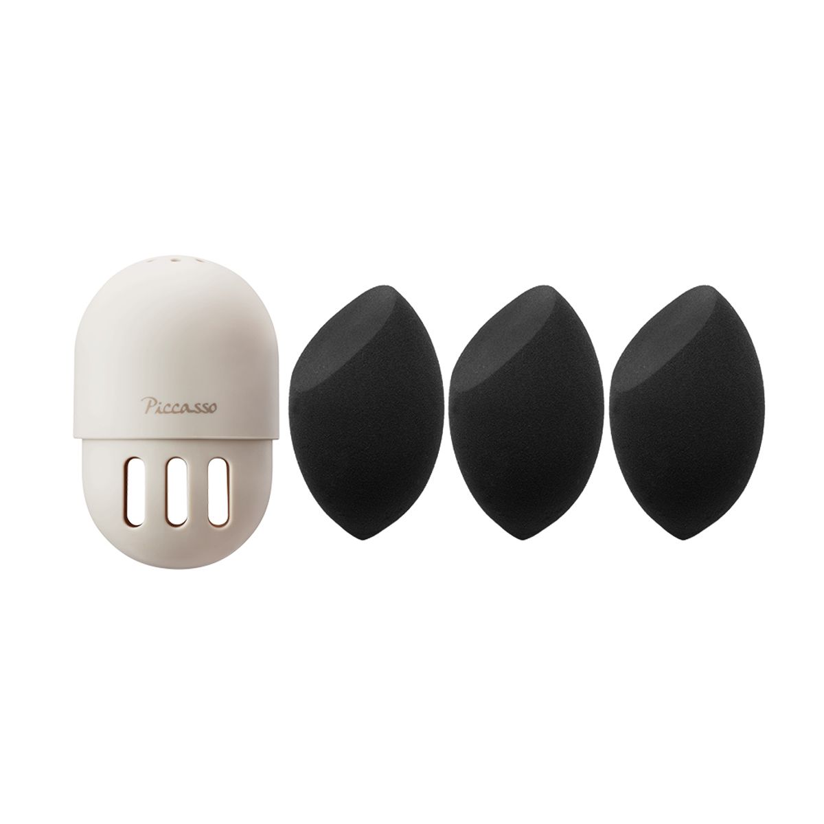 Black Marshmallow Sponge 3-Pack + Sponge Case Special Set