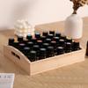 30-Cell Essential Oil Storage Box Portable High-End Small Wooden Pine Box for Portable Organization And Storage