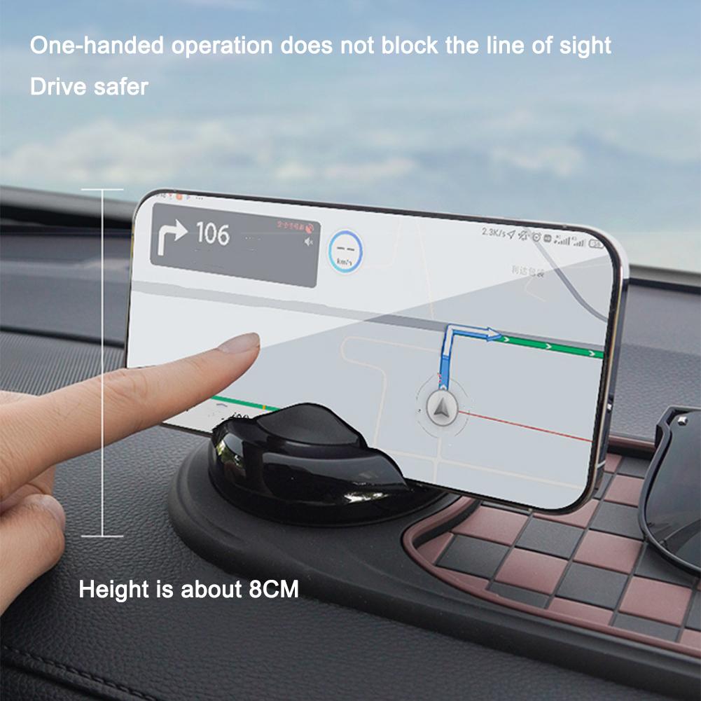 Anti-slip Grip Pad Car Anti-slip Mat Phone Holder 360-degree Rotation Car Dashboard Mat with Phone Holder for Anti-slip for Safe