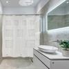 Shower Curtain Bath Organizer Shower Curtain with 9 Transparent Pockets Keep Smartphone Safe Bath Curtain for Bathroom Storage