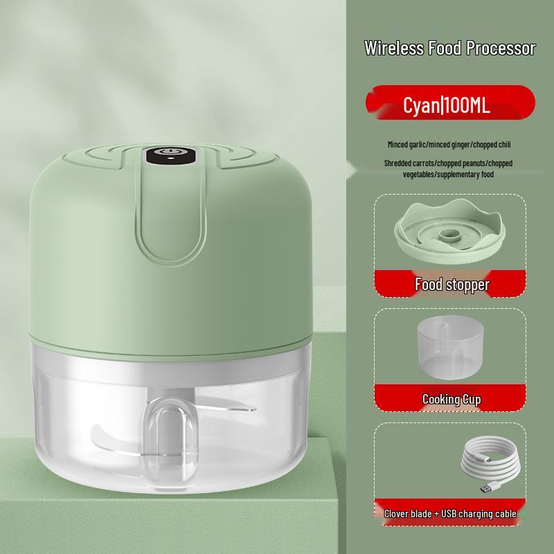 Automatic Wireless Garlic Masher and Mini Food Processor for Kitchen