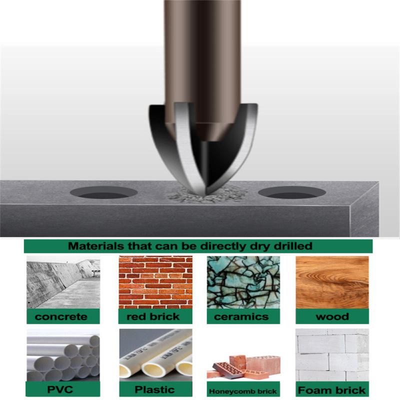 Metal Cross Hexagon Tile Drill  Bit Glass Ceramic Hole Opener Alloy Triangle Drill Size 3mm 4mm 5mm